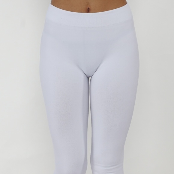 Women`s Fleece Leggings Buttery Soft Pants - Picture 2 of 4